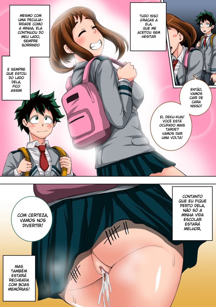 Boku no Harem Academia 3-wa Ochako Hen Arata na SEX Friend - Foto 53