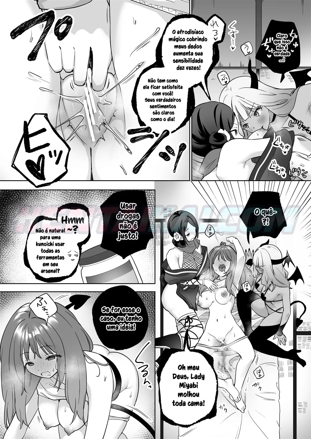 Yuri Kakusei Succubus vs Yuri Kakusei Kunoichi ~Watashi no Karada de Yuri Ecchi Battle suna!~ - Foto 27